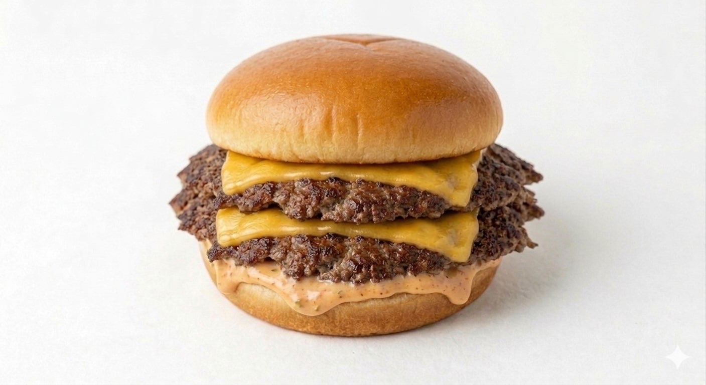 Double Smash burger livraison Perpignan nuit
